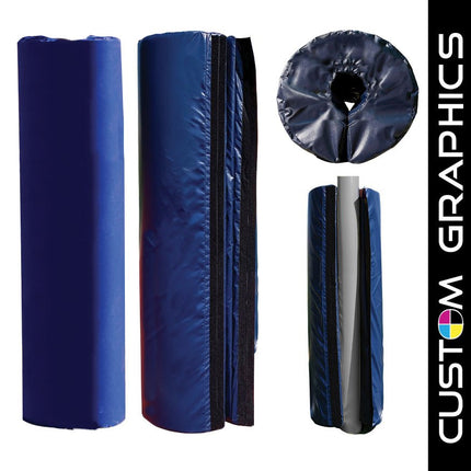 Jaypro Sports Protector Pad - 6 in. Thick pad with Custom Graphics - Post Pad (Outdoor) - Pro Style (4 - 1/2 in. Pole) | PPP - 500DX PPP-500DX - Play and Sync
