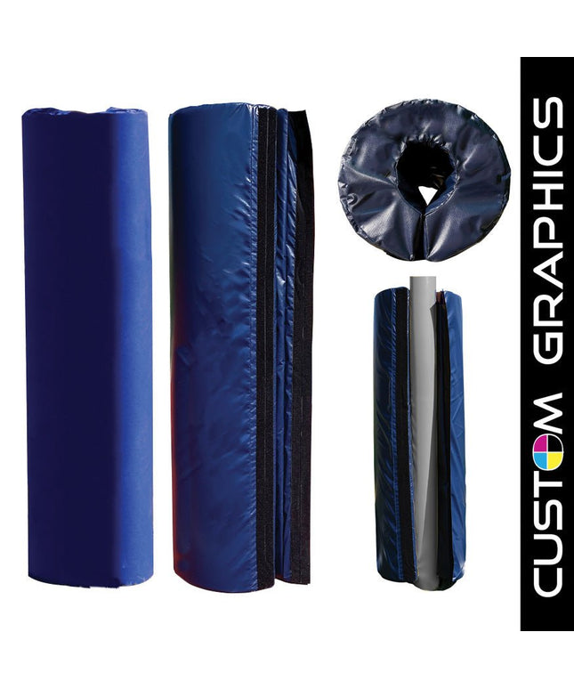 Jaypro Sports Protector Pad - 6 in. Thick pad with Custom Graphics - Post Pad (Outdoor) - Pro Style (6 - 5/8 in. Pole) | PPP - 800DX PPP-800DX - Play and Sync