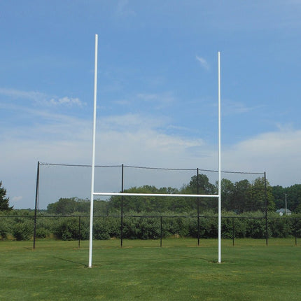 Jaypro Sports Rugby Goals (32 ft.H (9.8m) x 18 ft.4 in. W (5.6m)) (Permanent) - (White) | RGP - 3 RGP-3 - Play and Sync