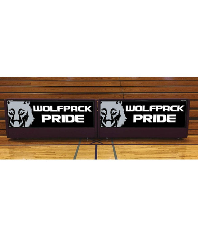 Jaypro Sports Scorer Table (Indoor) - 8 ft. - Bleacher Mount - Portable - Illuminated | ST - 8BM ST-8BM - Play and Sync