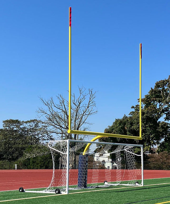 Jaypro Sports Soccer Goals - Nova Premier Adjustable Goal (8 ft.H x 24 ft.W x 4 ft.B x 10 ft.D) - NCAA, NFHS, FIFA, and ASTM Compliant (White) | SGP - 600AX SGP-600AX - Play and Sync