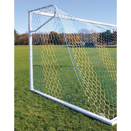 Jaypro Sports Soccer Goals - Nova Premier Adjustable Goal (8 ft.H x 24 ft.W x 4 ft.B x 10 ft.D) - NCAA, NFHS, FIFA, and ASTM Compliant (White) | SGP - 600AX SGP-600AX - Play and Sync