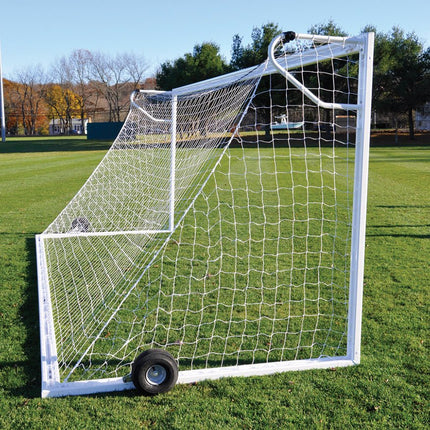 Jaypro Sports Soccer Goals - Nova Premier Adjustable Goal Package (8 ft.H x 24 ft.W x 4 ft.B x 10 ft.D) - NCAA, NFHS, FIFA, and ASTM Compliant (White) | SGP - 600AXPKG SGP-600AXPKG - Play and Sync