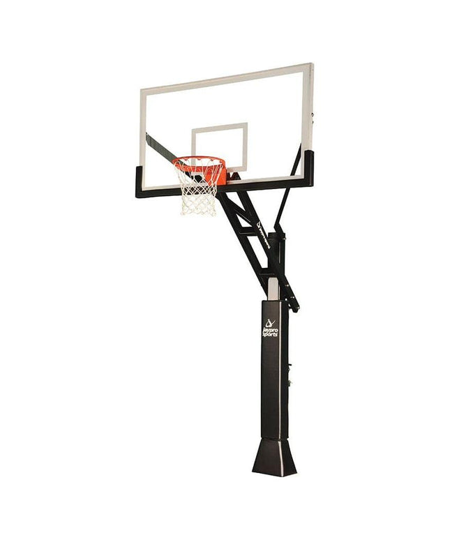 Jaypro Titan Basketball System Adjustable Series 5 in.x 5 in. Pole with 3 ft. Offset 60 in. Backboard CV553B CV553B - Play and Sync