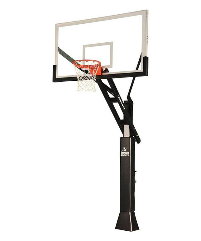 Jaypro Titan Basketball System Adjustable Series 6 in.x 6 in. Pole with 4 ft. Offset 72 in. Backboard CV664A CV664A - Play and Sync