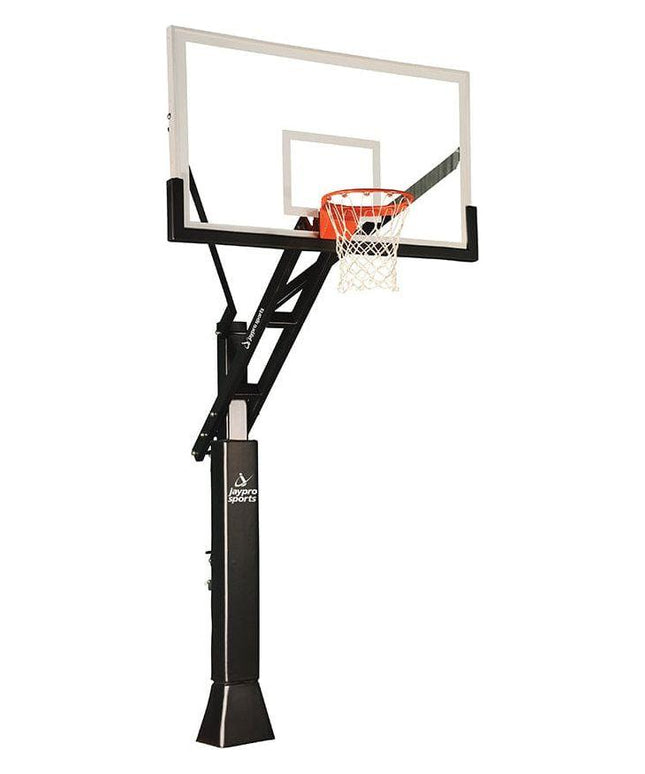 Jaypro Titan Basketball System Adjustable Series 6 in.x 8 in. Pole with 4 ft. Offset 72 in. Backboard CV684A CV684A - Play and Sync