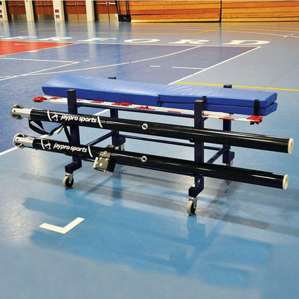 Jaypro Volleyball Equipment Carrier (42 in.L x 32 in.W - 4 Poles) - Standard EC - 500 EC-500 - Play and Sync