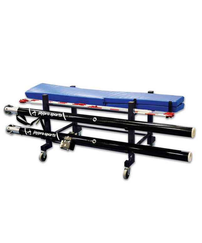 Jaypro Volleyball Equipment Carrier (42 in.L x 32 in.W - 4 Poles) - Standard EC - 500 EC-500 - Play and Sync