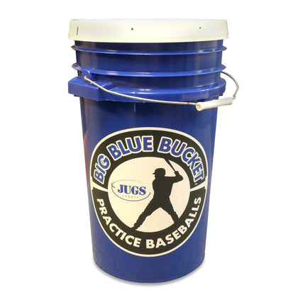 JUGS Sports Big Blue Bucket—Pearl Baseballs  - Play and Sync