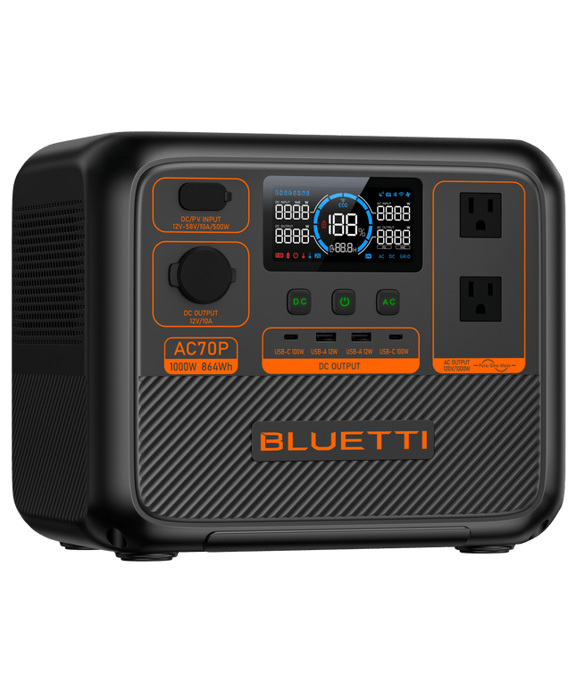 JUGS Sports bluetti AC70P Portable Power Station  - Play and Sync