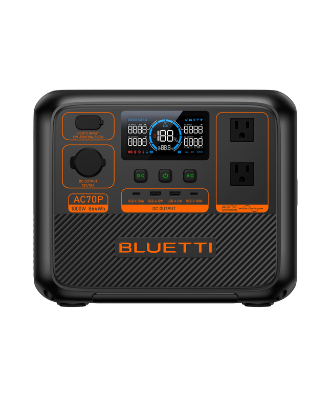 JUGS Sports bluetti AC70P Portable Power Station  - Play and Sync
