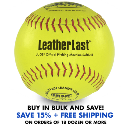 JUGS Sports Bucket of LeatherLast Softballs B5260 B5260 - Play and Sync