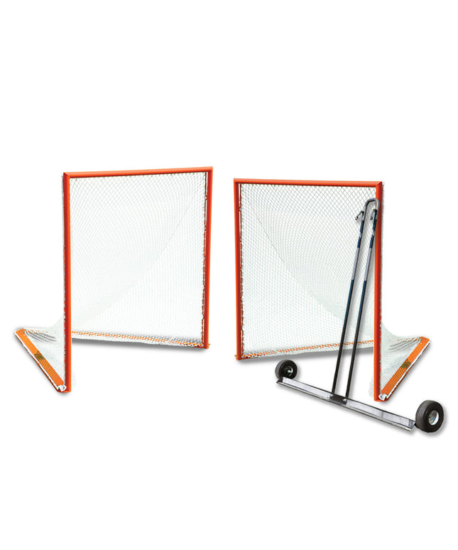 Jaypro Sports Lacrosse Goal Package   Field Professional (6 ft.W x 6 ft.H x 7 ft.D) LG-1XPKG - Play and Sync