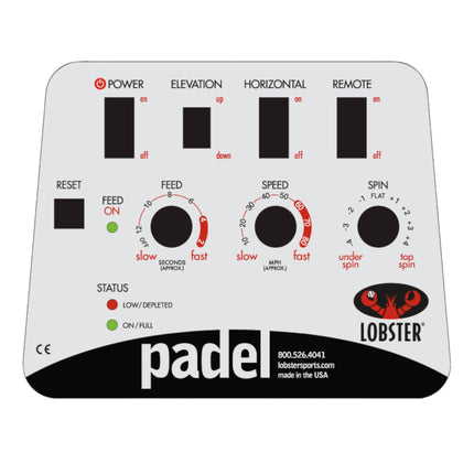 Lobster Padel Ball Machine EL0PD EL0PD - Play and Sync