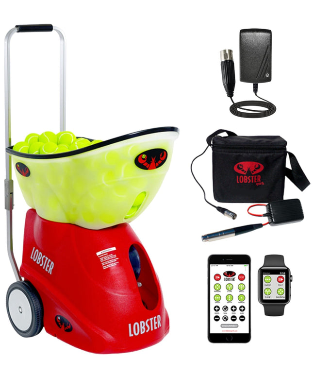 Lobster Sports Elite Grand Five LE Tennis Ball Machine EL05 LE EL05 LE.EB - Play and Sync