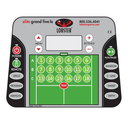 Lobster Sports Elite Grand Five LE Tennis Ball Machine EL05 LE EL05 LE.WF - Play and Sync