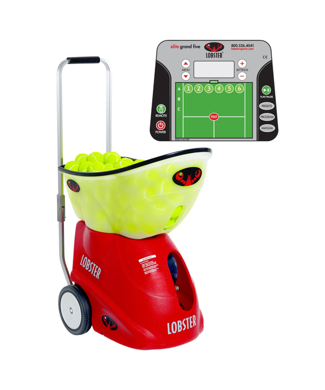 Lobster Sports Elite Grand Five Tennis Ball Machine EL05 EL05 - Play and Sync