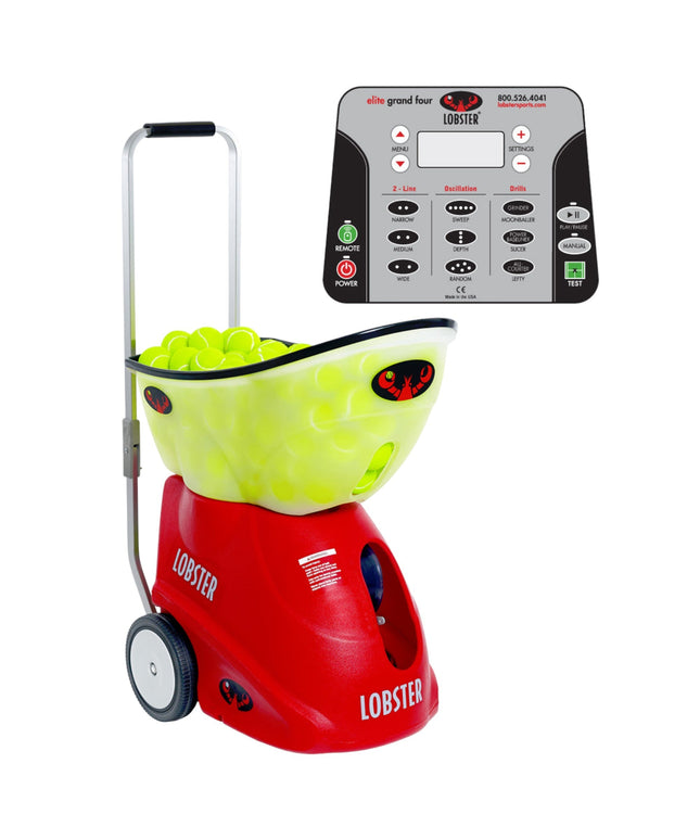 Lobster Sports Elite Grand Four Tennis Ball Machine EL04 EL04 - Play and Sync