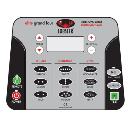 Lobster Sports Elite Grand Four Tennis Ball Machine EL04 EL04 - Play and Sync