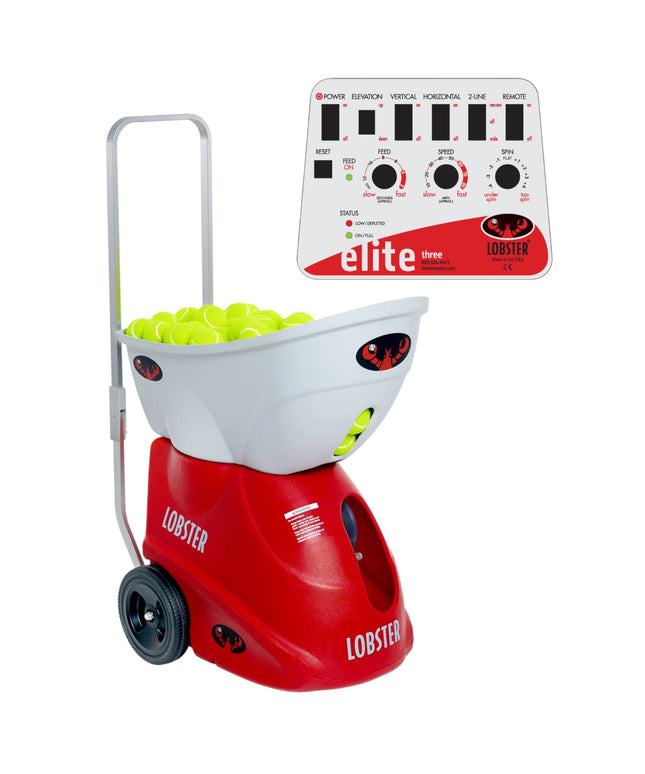 Lobster Sports Elite Three Tennis Ball Machine EL03 EL03 - Play and Sync