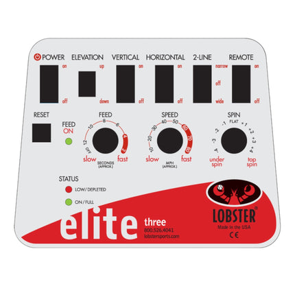 Lobster Sports Elite Three Tennis Ball Machine EL03 EL03 - Play and Sync