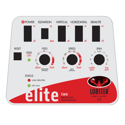 Lobster Sports Elite Two Tennis Ball Machine EL02 EL02 - Play and Sync