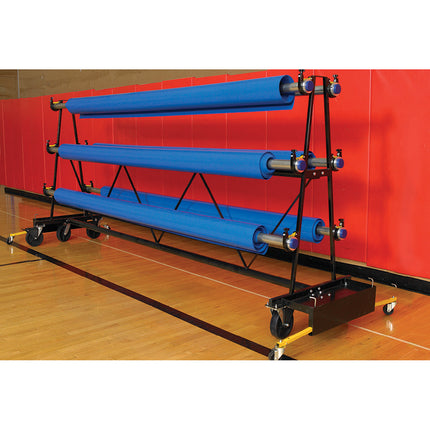 Jaypro Sports Gym Guard Floor Cover Storage Rack (6 Roll) MSR-6 - Play and Sync