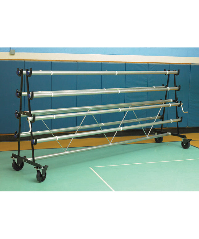 Jaypro Sports Gym Guard Floor Cover Storage Rack (8 Roll) MSR-8 - Play and Sync