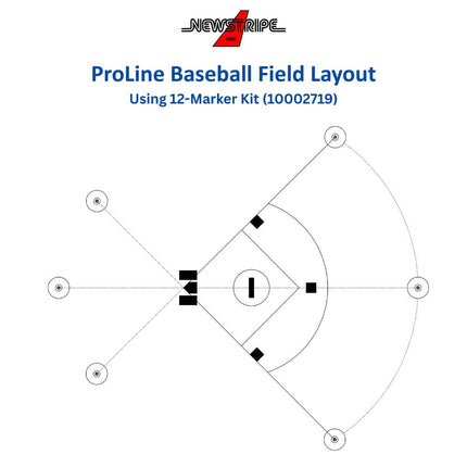 Newstripe ProLine Field Layout System - Baseball Kit (12 pc) 10002719 10002719 - Play and Sync