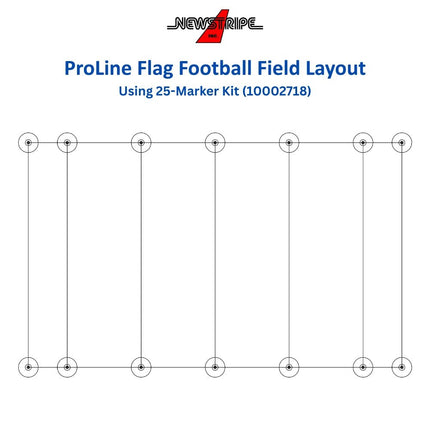 Newstripe ProLine Field Layout System - Football Kit (50 pc) 10002717 10002717 - Play and Sync