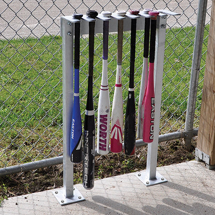 Jaypro Sports Permanent Bat Rack - (14 Bat Capacity) PBR-14 - Play and Sync