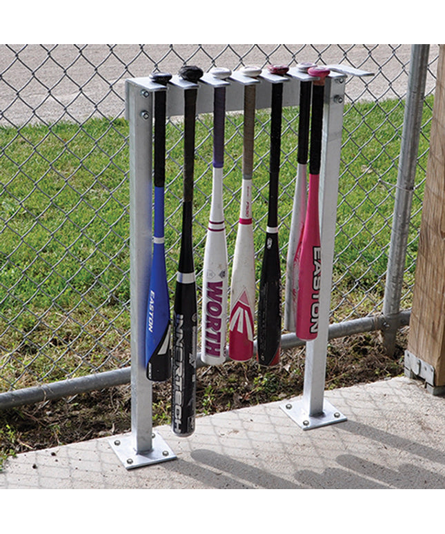 Jaypro Sports Permanent Bat Rack - (14 Bat Capacity) PBR-14 - Play and Sync