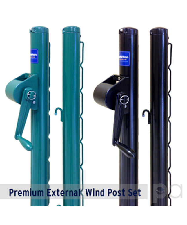 Tennis External Wind Post Set — 2-7/8" Round - Play and Sync