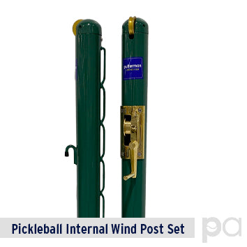 Pickleball Internal Wind Post Set — 3" Round - Play and Sync