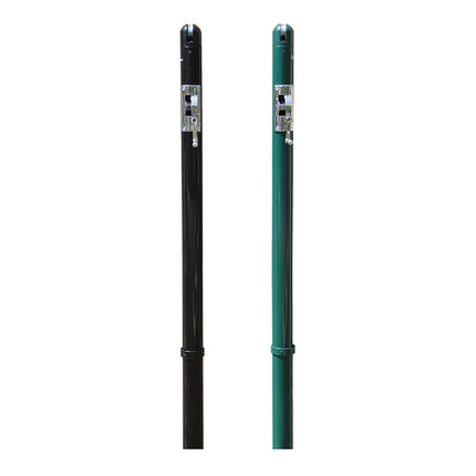 Jaypro Sports Pickleball Post - 3 in. Club Post with Internal Winch PKB300-BK - Play and Sync