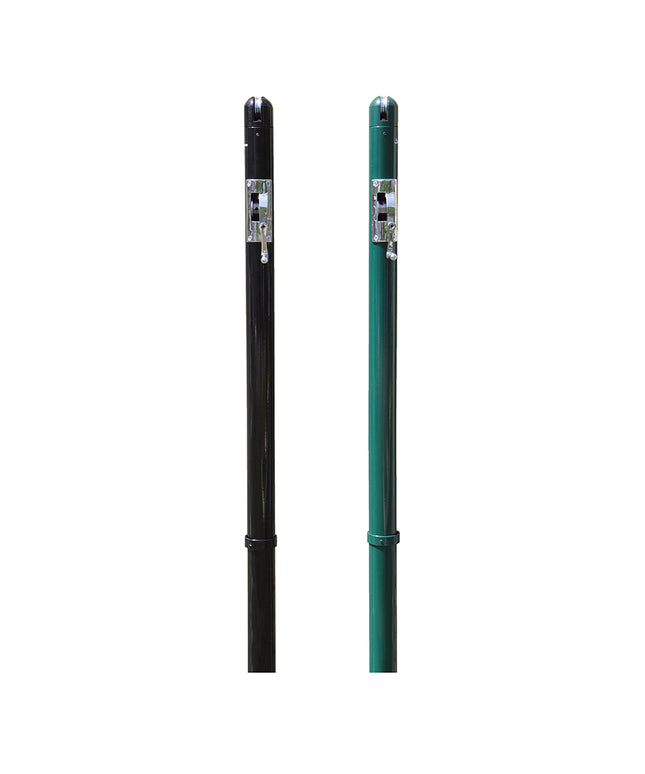 Jaypro Sports Pickleball Post - 3 in. Club Post with Internal Winch PKB300-BK - Play and Sync