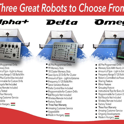 Power Pong Delta Table Tennis Robot PPDTA PPDTA - Play and Sync