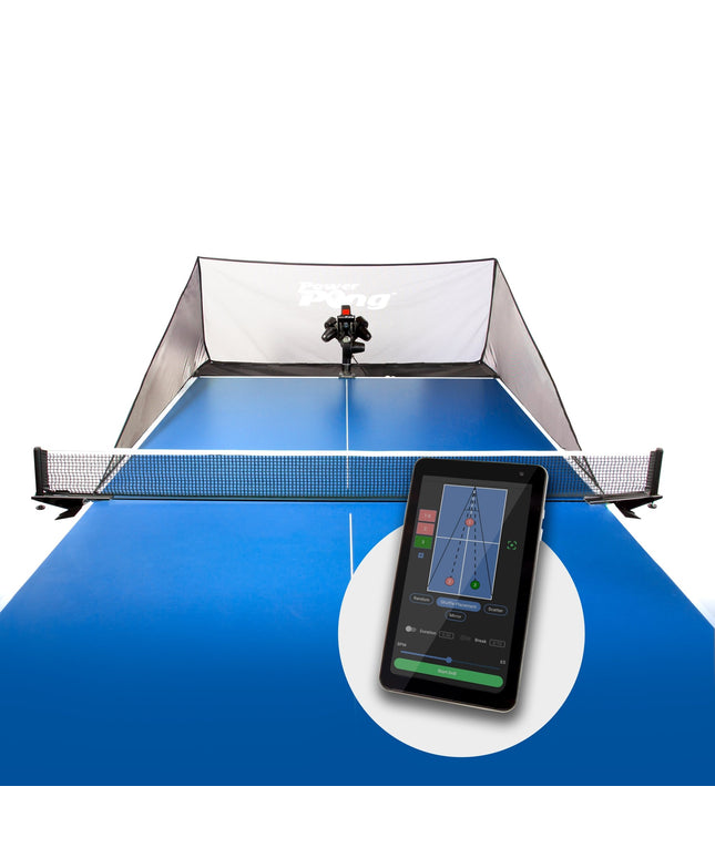 Power Pong Omega Table Tennis Robot w/ Tablet PPOM - 1 PPOM-1 - Play and Sync