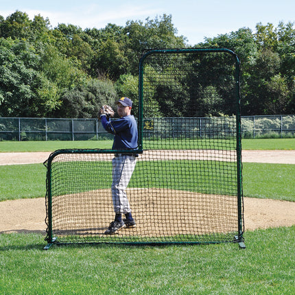 Jaypro Sports Pitcher's Screen 8x8 ft. Big League Series PS-84 - Play and Sync