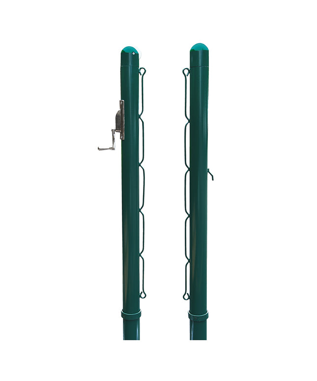 Jaypro Sports Tennis Posts - (3 in. Post) (Outdoor) - Club Tennis Upright (Round) RTP-300 - Play and Sync