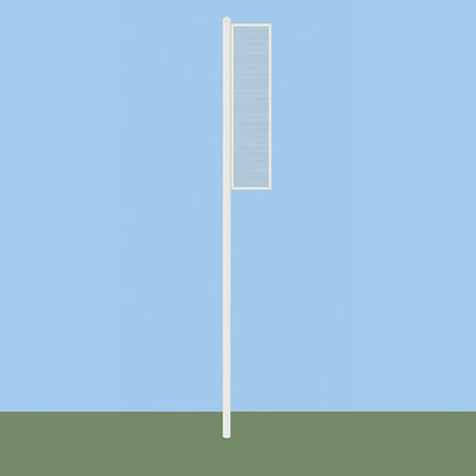 Jaypro Sports Softball Foul Poles 20 ft. Collegiate Semi-Permanent SBCFP-200-OR - Play and Sync