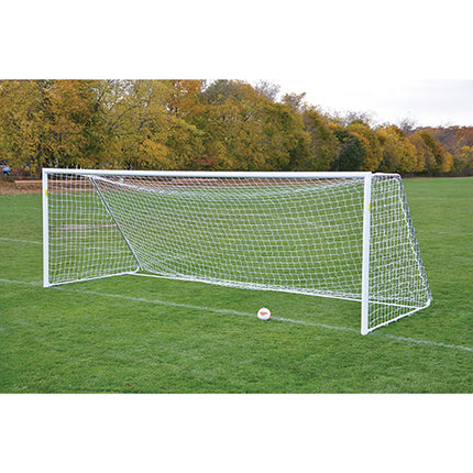 Jaypro Sports Soccer Goal Replacement Nets (5-1/2 in. Sq. 4mm Braided) Classic Official Goals (8 ft.H x 24 ft.W x 4 ft.B x 10 ft.D) (Yellow) SN-40Y - Play and Sync