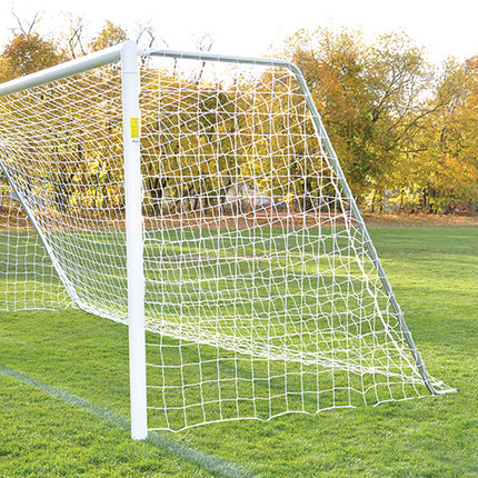 Jaypro Sports Soccer Goal Replacement Nets (5-1/2 in. Sq. 4mm Braided) Classic Official Goals (8 ft.H x 24 ft.W x 4 ft.B x 10 ft.D) (Yellow) SN-40Y - Play and Sync
