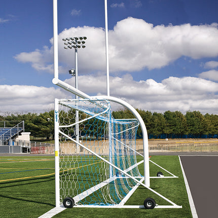 Jaypro Sports Soccer Goal Replacement Nets (5-1/2 in. Hex 5mm Braided Mesh) Team Official Goal (8 ft.H x 24 ft.W x 4 ft.B x 10 ft.D) (White) SN-HTTP-W - Play and Sync