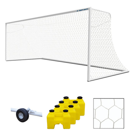 Jaypro Sports Soccer Goals Nova  Premiere Goal (8 ft.H x 24 ft.W x 4 ft.B x 10 ft.D) NFHS, NCAA, FIFA Compliant SGP-600 - Play and Sync