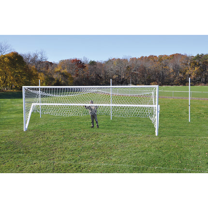 Jaypro Sports Soccer Goals Nova  World Class Stadium Goal (8 ft.H x 24 ft.W x 6 ft.B x 6 ft.D) NFHS, NCAA, FIFA Compliant SGP-660 - Play and Sync