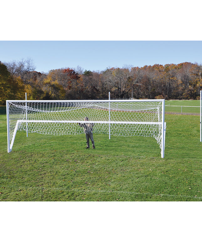 Jaypro Sports Soccer Goals Nova  World Class Stadium Goal (8 ft.H x 24 ft.W x 6 ft.B x 6 ft.D) NFHS, NCAA, FIFA Compliant SGP-660 - Play and Sync
