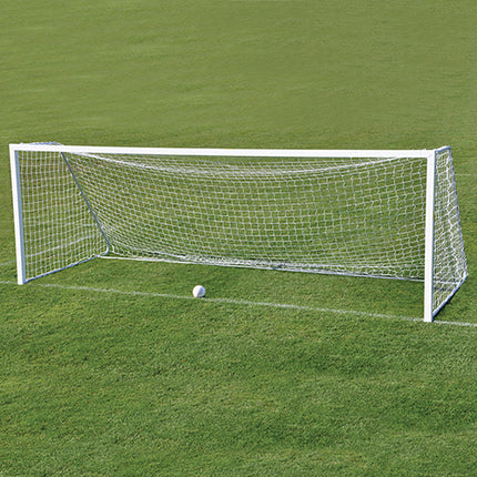 Jaypro Sports Soccer Goal Replacement Nets (5-1/2 in. Sq. 4mm Braided) Classic Official Goals (8 ft.H x 24 ft.W x 4 ft.B x 10 ft.D) (Yellow) SN-40Y - Play and Sync