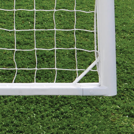Jaypro Sports Soccer Goals Nova  World Cup Goal Package with Black/White Net (8 ft.H x 24 ft.W x 7 ft.B x 8 ft.D) NFHS, NCAA, FIFA Compliant SGP-850PKGBLK - Play and Sync