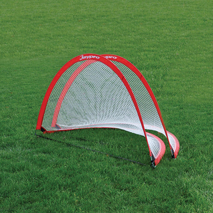 Jaypro Sports Soccer Pop-Up Trainers with Bag (4 ft.W x 2-1/2 ft.H x 2-1/2 ft.D) (Red) SGPU4830R - Play and Sync